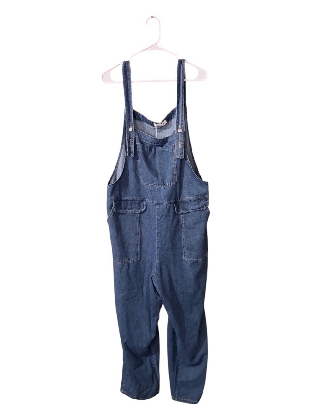 Justalwart Dark Blue Denim Overalls Jumpsuit